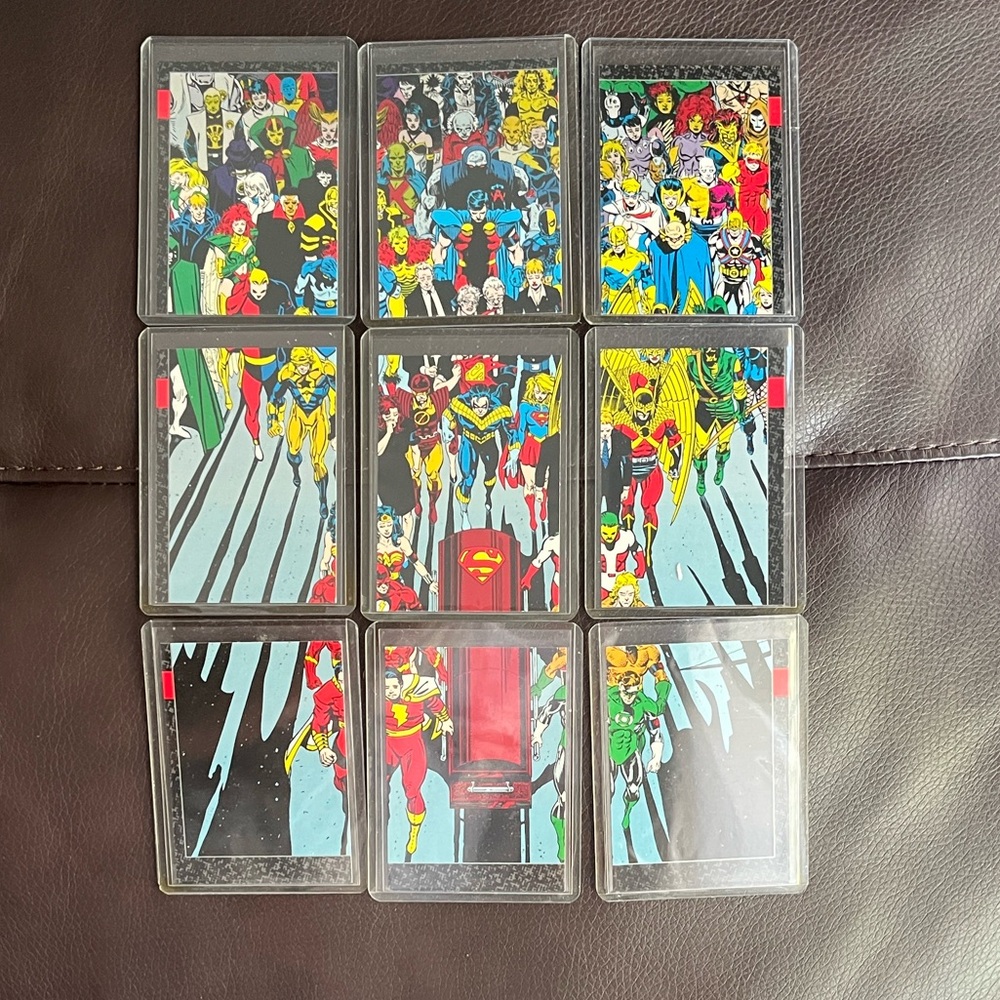 1992 DC Comics Doomsday Funeral For A Friend Complete 9-card Chase Set C1 - C9